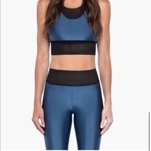 Koral Utpoia Color Block Sports Bra Catalina Blue